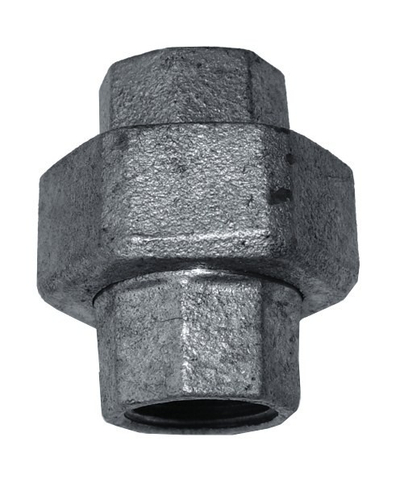 Bashkues metalik i galvanizum, 2", me garniturë, gri