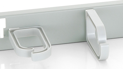 Panel për rregullim kabllosh Equip 19", metal, gri e hapur