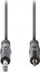 Kabllo audio Nedis COTH23205GY15, 1.5 m, 6.35 mm në 3.5 mm, gri