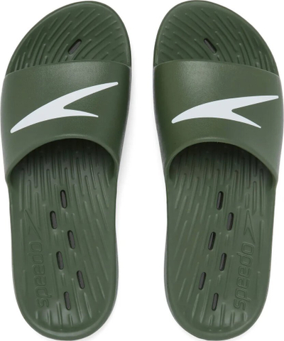 Shapka pishine Speedo Slide për burra, jeshile e errët