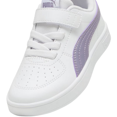 Детски спортски патики Puma Rickie AC+ PS, бели со виолетова боја