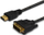 Кабел HDMI во DVI Savio SAVIOCL10, 1.5m, 4K, црн