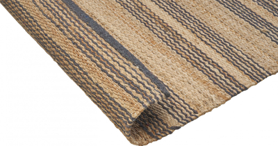 Tapet jute BUDHO, 80 x 150 cm, dhomë gjumi, bezhë gri
