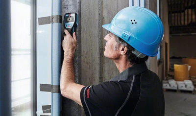 Детектор без кабел Bosch D-tect 120 Professional, батерии AA, за метали и кабли, сина боја