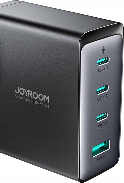 Karikues muri Joyroom JR-TCG05EU GaN, 140W, 3x USB-C 1x USB-A, i zi