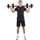 Set peshash Pure2Improve Hybrid Dumbbells 20 kg, i rregullueshëm, i zi me të kuqe
