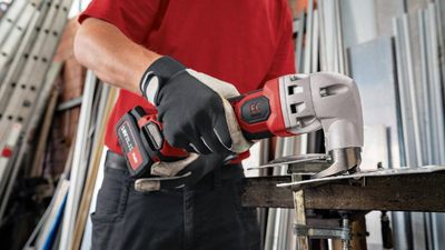 Gërshërë metali me bateri Flex SHE 16 18.0-EC C, 18V, brushless, kuqe e zezë