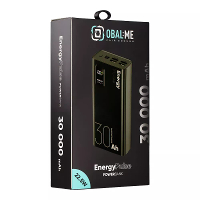 Powerbanka OBAL:ME EnergyPulse, 30000mAh, 22.5W, e zezë