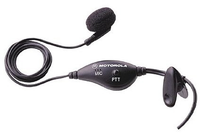 Kufje me kabllo Motorola Consumer Earbud TLKR, me mikrofon, PTT, të zeza