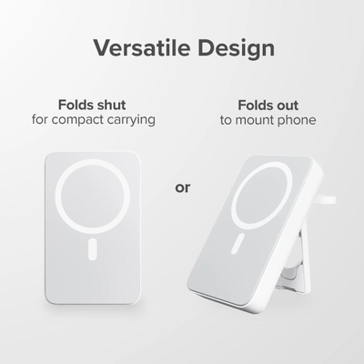 Надворешна батерија ALOGIC Lift 4 во 1, 10000mAh, MagSafe безжична, црна