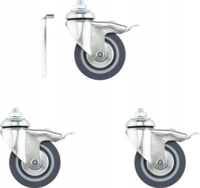 Rrota për trekëmbësh Manfrotto MA 104, set aksesorësh, të zeza