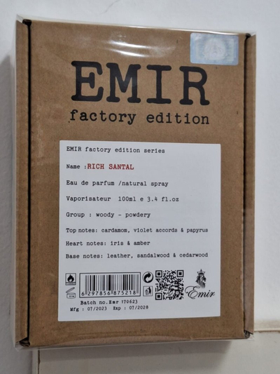 Parfum Emir Rich Santal, Eau de Parfum, 100ml, unisex