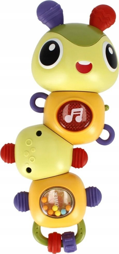 Lodër muzikore BAM BAM Caterpillar 481795, me drita edhe melodi, shumëngjyrëshe