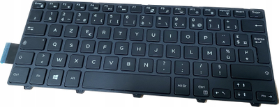 Tastierë Dell Backlit Keyboard, me ndriçim, layout FR AZERTY, e zezë