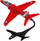 Set modelimi Airfix Red Arrows Hawk Starter Set, avion lodër, shumëngjyrësh