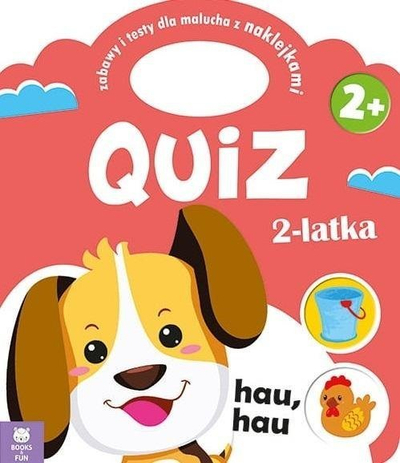 Libër kuiz për fëmijë Doggy, 2 vjeç, me ngjitëse, shumëngjyrësh