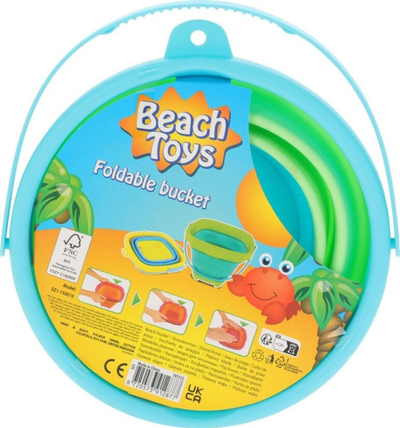 Kovë plazhi Beach Toys, silikoni palosës, për kalamajt, jeshile me blu