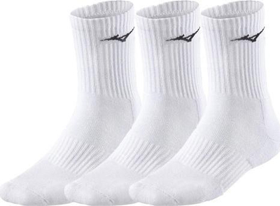 Çorape sportive Mizuno Training Mid 32GX250501, set me 3 palë, të bardha