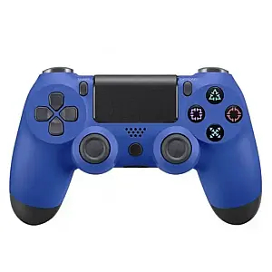 Joystick pa tel Goodbuy Doubleshock 4, Bluetooth, për PS4 dhe PC, blu