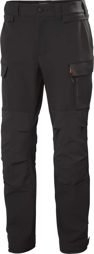 Pantallona pune Helly Hansen Kensington CNCT Stretch C46, stof elastik 4-way, të zeza