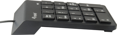 Tastierë numerike Equip USB, 19 butona, e zezë