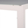 Tavolinë metalike + xham 150×90×75 cm,"HM5767.03", bardhë