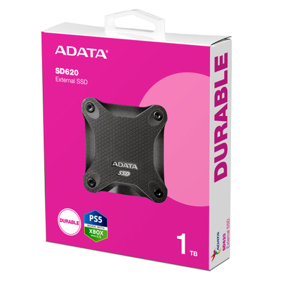 SSD i jashtëm ADATA SD620, 1TB, 520MB/s, i zi