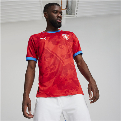 Фудбалски дрес Puma Чешка Република Home 2024 25, официјален, црвен