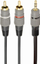 Kabëll audio Cablexpert CCA-352-10M, 3.5 mm në 2x RCA, 10 m, i zi