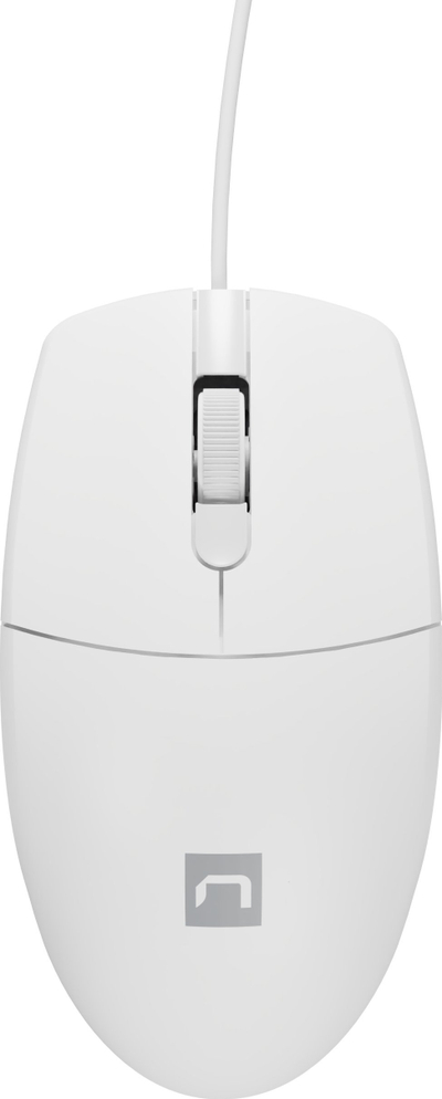 Mouse me kabllo Natec Ruff 2, optik 1000 DPI, USB, i bardhë
