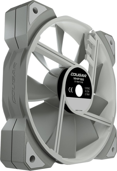 Вентилатор за компјутер Cougar CGR-CF-MHP12HB-W, 120mm, за куќишта и радијатори, бел