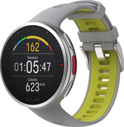 Ora sportive Polar Vantage V2, GPS, me sensor zemre H10, gri lime