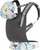 Mbajtëse bebe MoMi COLLETE, ergonomike, me kapuç me lule, gri