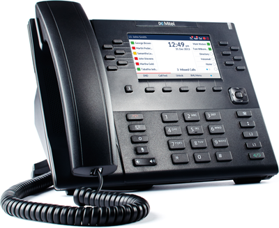 Telefon IP Mitel 6869i, ekran 4.3\", 24 linja, gri