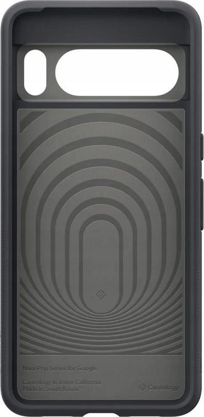 Mbulesë telefoni Spigen Caseology Nano Pop për Google Pixel 8 Pro, TPU i butë, rezistente si ato ushtarake, e zezë gri