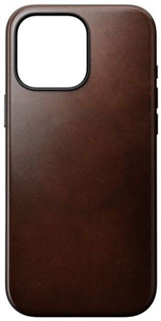 Куќиште од кожа за телефон Nomad Modern Case, iPhone 16 Pro Max, кожа Horween, кафеава Rustic