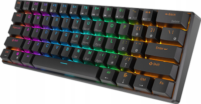 Механичка тастатура RK Royal Kludge RK61, 61 тастери, три безжични режими, RGB