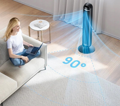 Ventilator kolone Dreo Nomad TF414, 30W, me telekomandë, i zi