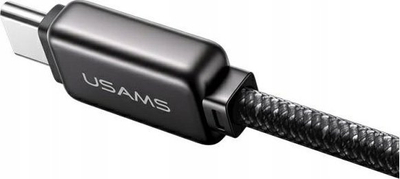 Kabllo USB C në USB C Usams Meteor SJ744USB0, 1.2m, 100W, gri