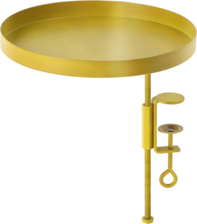Tabaka për bimë Esschert Design Plant Tray Round L, me kapëse, dekorative, ngjyrë ari