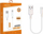 Kabllo USB Vega Abados, Micro USB, 30cm, 5A, e bardhë