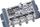 Amplifikator antene AMS AWS-144M, 1 hyrje 4 dalje, 87–694 MHz, gri