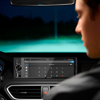 Radio veture Kruger &amp; Matz KM2016, CarPlay, Android Auto, e zezë