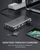 USB Hub Aukey CB-C78, 12-në-1, 5000 Mbit/s, RJ45, USB-C, i argjendtë
