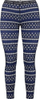 Термоактивни хеланки Kari Traa Lune Pant W, за жени, за спорт, сини со дезен