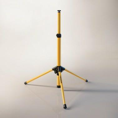 Tripod pune për prozhektor halogjen, lartësi që e çon siç do ti, këmbë palos, ngjyrë e verdhë