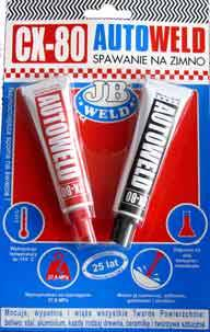 Ngjitës epoksid CX80 Auto Weld, 2 komponentë, 27g x2, gri