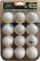 Topa pingpongu XQMAX 3 Stars, 40mm, set me 12 copë, të bardhë