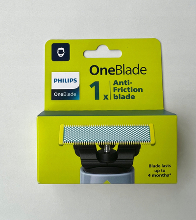 Teh ndërrimi Philips OneBlade Anti Friction, çelik inoksi, 1 copë, jeshil