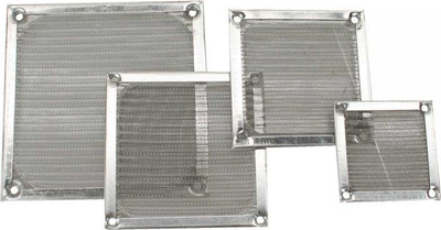 Filtër pluhuri për ventilator 120mm InLine 33370A, alumini, argjendtë